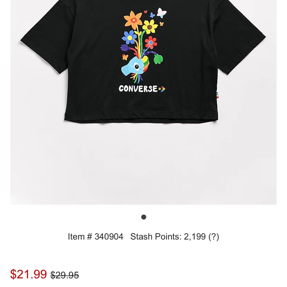 Converse Pride Crop Top